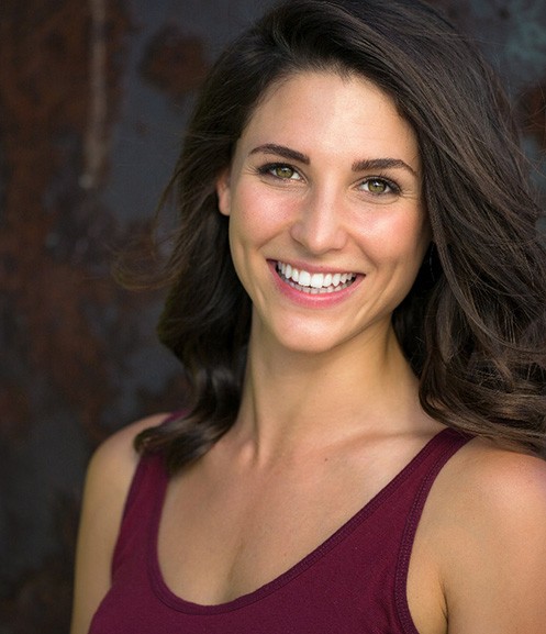Lady shows pretty smile
