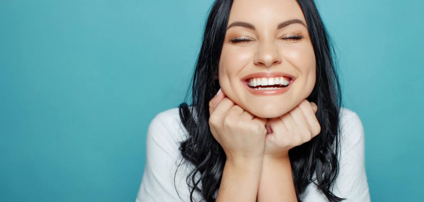 Lady has pretty smile