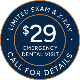 $29 emergency visit banner stamp